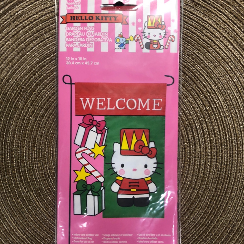 Hello Kitty Garden Flag Christmas Nutcracker